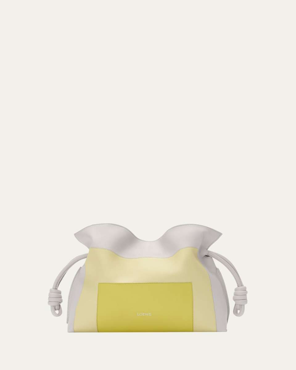 x Albers Flamenco Medium Clutch Bag in Nappa Leather